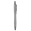 Stylus Click Pen - Silver - Pad Printed